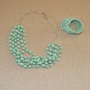 Ugandan Beaded Necklace and Bracelet